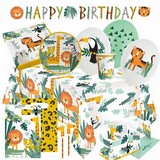 Amscan Get Wild Partypaket | 8 Personen Amscan Get Wild Partypaket | 8 Personen