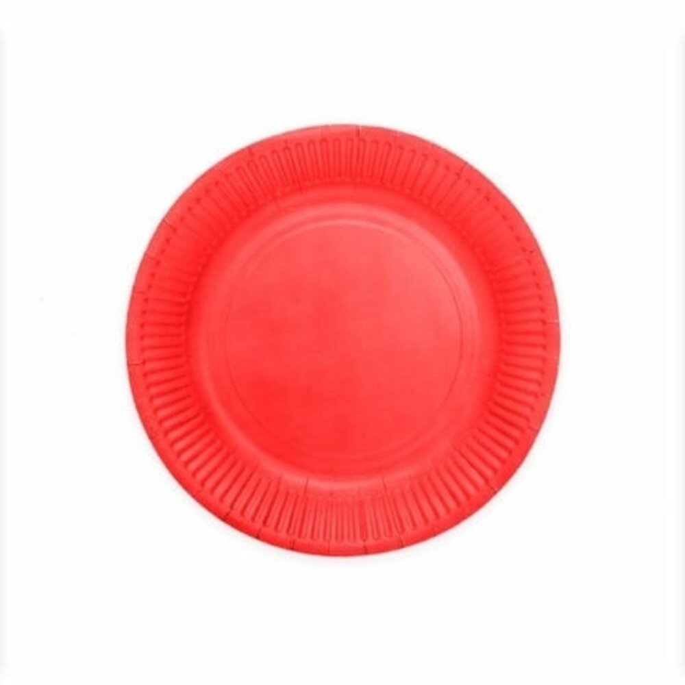 Red plates 23cm | 8 pieces