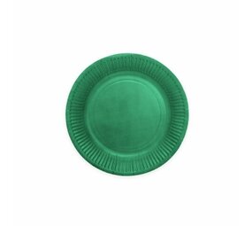 Green plates Dark green 18cm | 8 pieces Green plates Dark green 18cm | 8 pieces