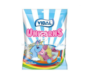 Vidal Unicorn jelly candy | pocket of 90 grams Vidal Unicorn jelly candy | pocket of 90 grams