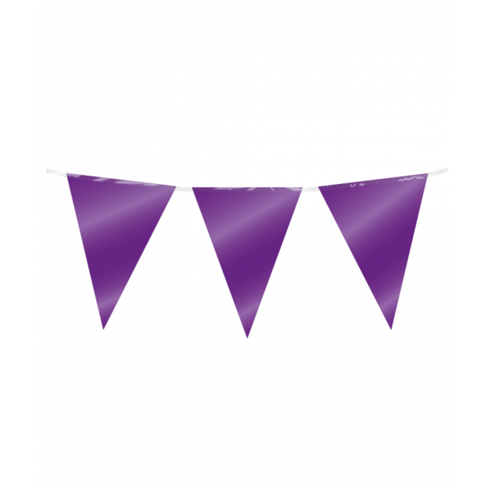 Paper Dreams Purple Flagline Metallic | 10 metres Paper Dreams Purple Flagline Metallic | 10 metres