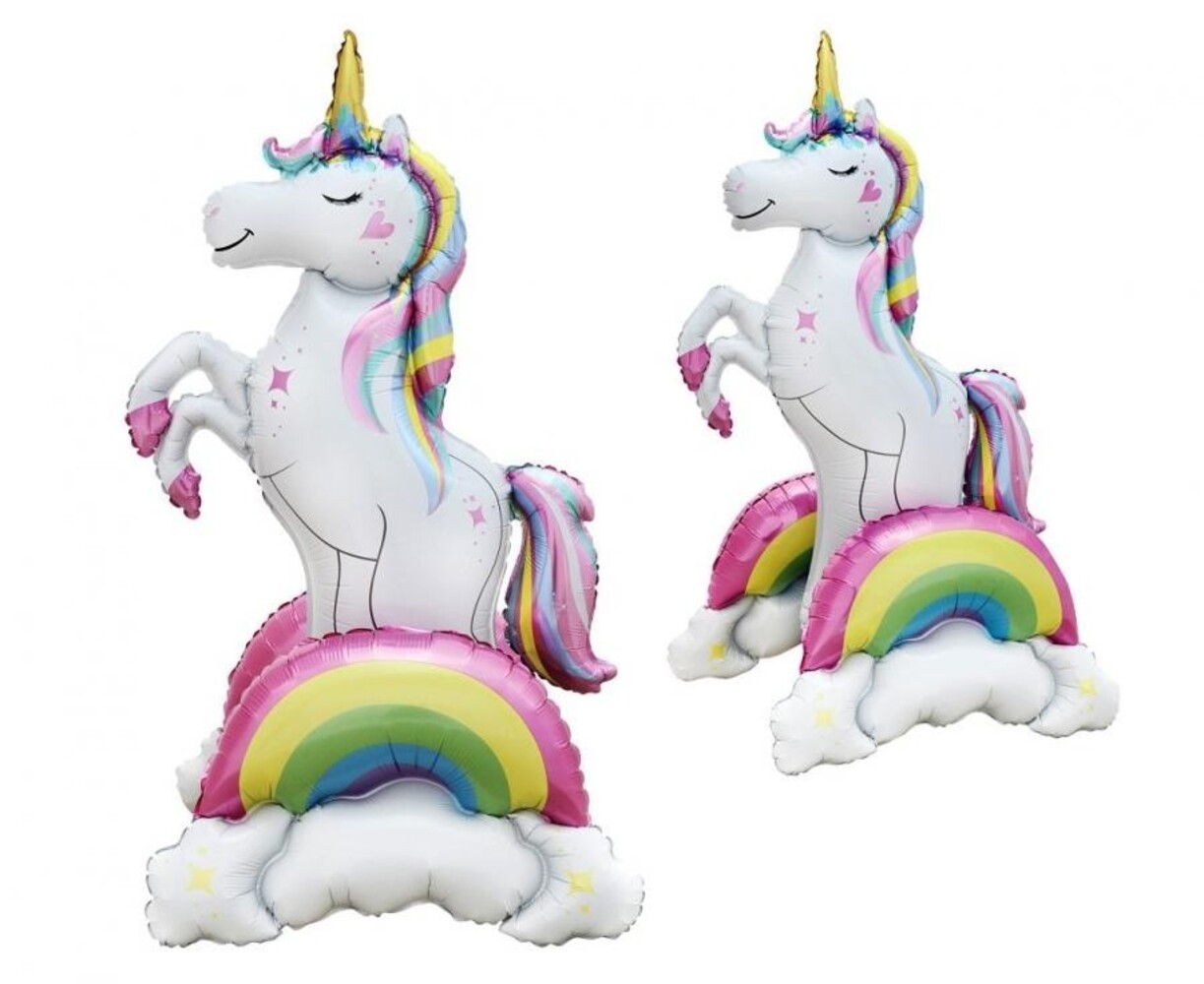 Godan Ballon en aluminium debout 3D Licorne 94x52x43cm | par unité Godan Ballon en aluminium debout 3D Licorne 94x52x43cm | par unité