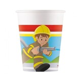 Procos Party Brandweer Bekers 200ml | 8 stuks Procos Party Brandweer Bekers 200ml | 8 stuks