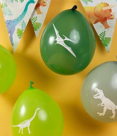 Paper Dreams Dino World Balloons 30cm | 8 pieces
