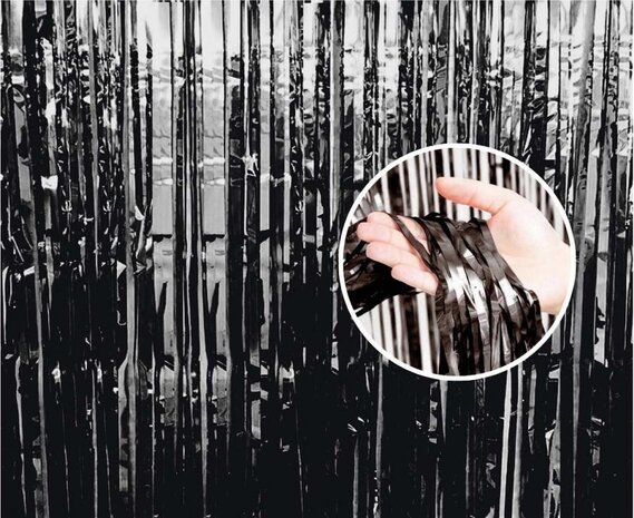 Paper Dreams Door curtain Foil Black | 100x200cm
