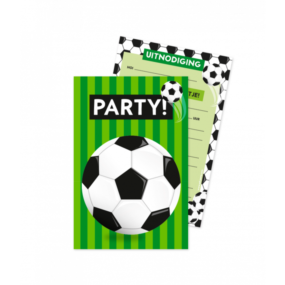 Paper Dreams Voetbal World Uitnodigingen | 6 stuks Paper Dreams Voetbal World Uitnodigingen | 6 stuks