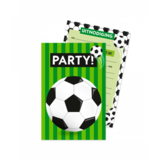 Paper Dreams Voetbal World  Uitnodigingen | 6 stuks Paper Dreams Voetbal World  Uitnodigingen | 6 stuks