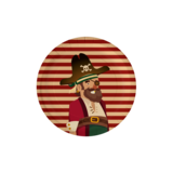 Paper Dreams Pirate Plates 23cm | 8 pieces Paper Dreams Pirate Plates 23cm | 8 pieces