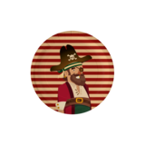 Paper Dreams Piratenteller 23cm | 8 Stück Paper Dreams Piratenteller 23cm | 8 Stück