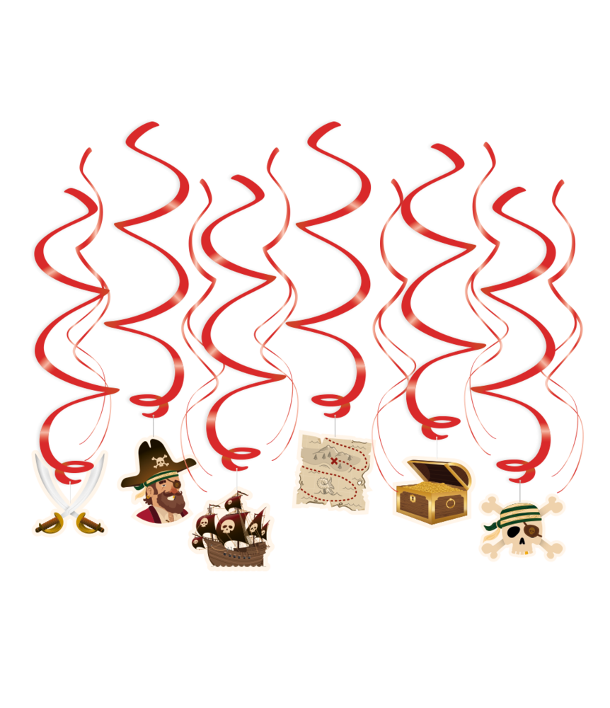 Paper Dreams Piratenwirbel 70cm | 12 Stück Paper Dreams Piratenwirbel 70cm | 12 Stück