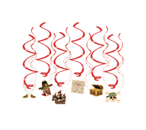 Paper Dreams Piraten Swirls 70cm | 12 stuks Paper Dreams Piraten Swirls 70cm | 12 stuks