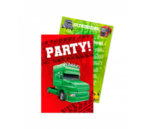 Paper Dreams Trucks Invitations | 6 pieces Paper Dreams Trucks Invitations | 6 pieces