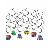 Paper Dreams Trucks Swirls 70cm | 12 stuks