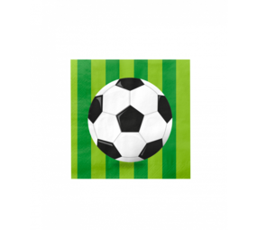 Paper Dreams Voetbal World  Servetten 33x33cm | 16 stuks Paper Dreams Voetbal World  Servetten 33x33cm | 16 stuks