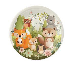 Tuf-Tuf Assiettes animaux de la forêt 18cm | 6 pièces