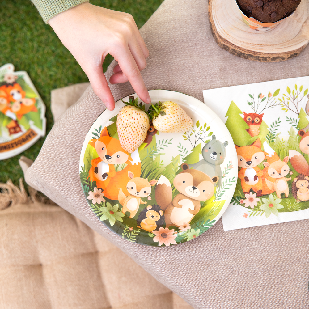 Tuf-Tuf Forest Animals plates 18cm | 6 pieces Tuf-Tuf Forest Animals plates 18cm | 6 pieces