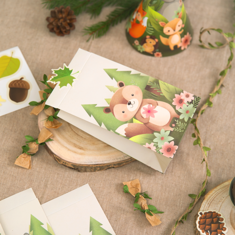 Tuf-Tuf Sacs à friandises pour animaux de la forêt 17.5x10cm | 4 pcs. Tuf-Tuf Sacs à friandises pour animaux de la forêt 17.5x10cm | 4 pcs.