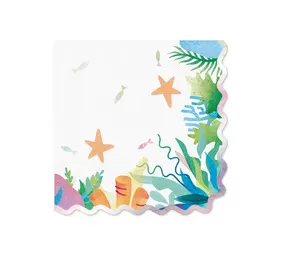 Tuf-Tuf Serviettes Océan 33x33cm | 10 morceaux Tuf-Tuf Serviettes Océan 33x33cm | 10 morceaux