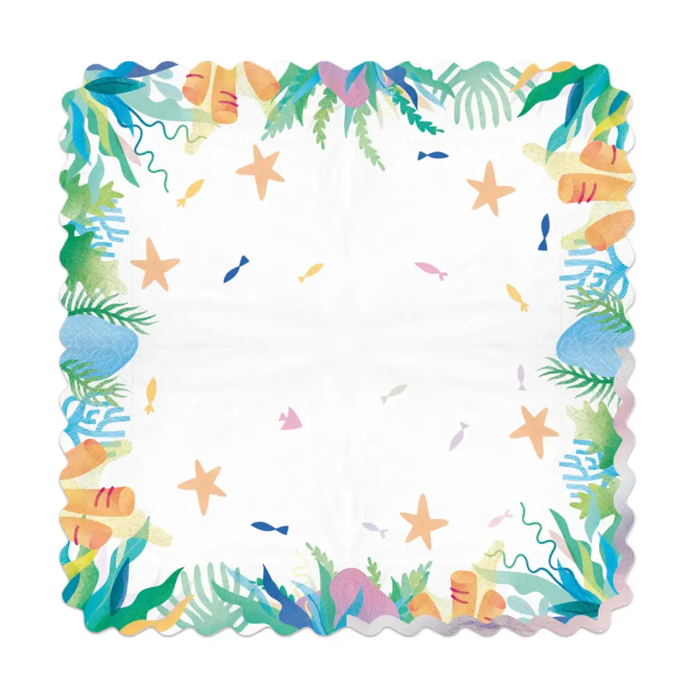 Tuf-Tuf Ocean Napkins 33x33cm | 10 pieces Tuf-Tuf Ocean Napkins 33x33cm | 10 pieces