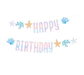 Tuf-Tuf Guirlande de lettres Happy-Birthday océan 2,4 m | par unité