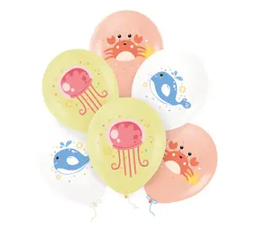Tuf-Tuf Oceaan Ballonnen 30cm | 6 stuks Tuf-Tuf Oceaan Ballonnen 30cm | 6 stuks