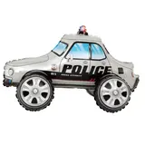 Tuf-Tuf 4D Politie Auto Zilver Ballon 65x38cm | per stuk Tuf-Tuf 4D Politie Auto Zilver Ballon 65x38cm | per stuk