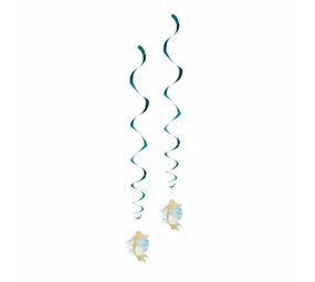 Boland Zeemeermin  Glitter Hangdecoratie 85cm | 2 stuks Boland Zeemeermin  Glitter Hangdecoratie 85cm | 2 stuks