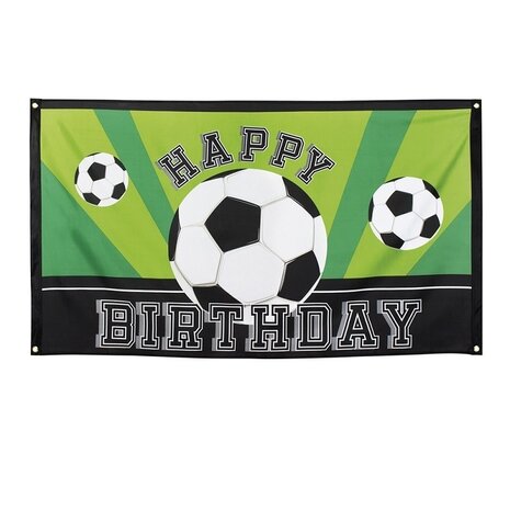 Boland Fußball-Banner/Flagge „Happy Birthday“, 90 x 150 cm | pro Einheit
