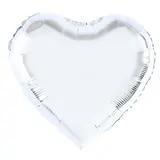 Tuf-Tuf Folie Ballon Zilver Hart | 45cm Tuf-Tuf Folie Ballon Zilver Hart | 45cm