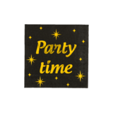 Paper Dreams Servetten Party Time Classy 33x33cm | 16 stuks Paper Dreams Servetten Party Time Classy 33x33cm | 16 stuks