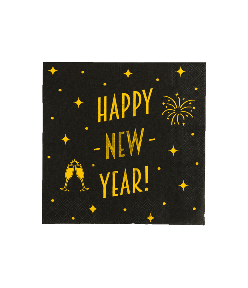 Paper Dreams Servietten Happy New Year Classy | 16 Stk. Paper Dreams Servietten Happy New Year Classy | 16 Stk.