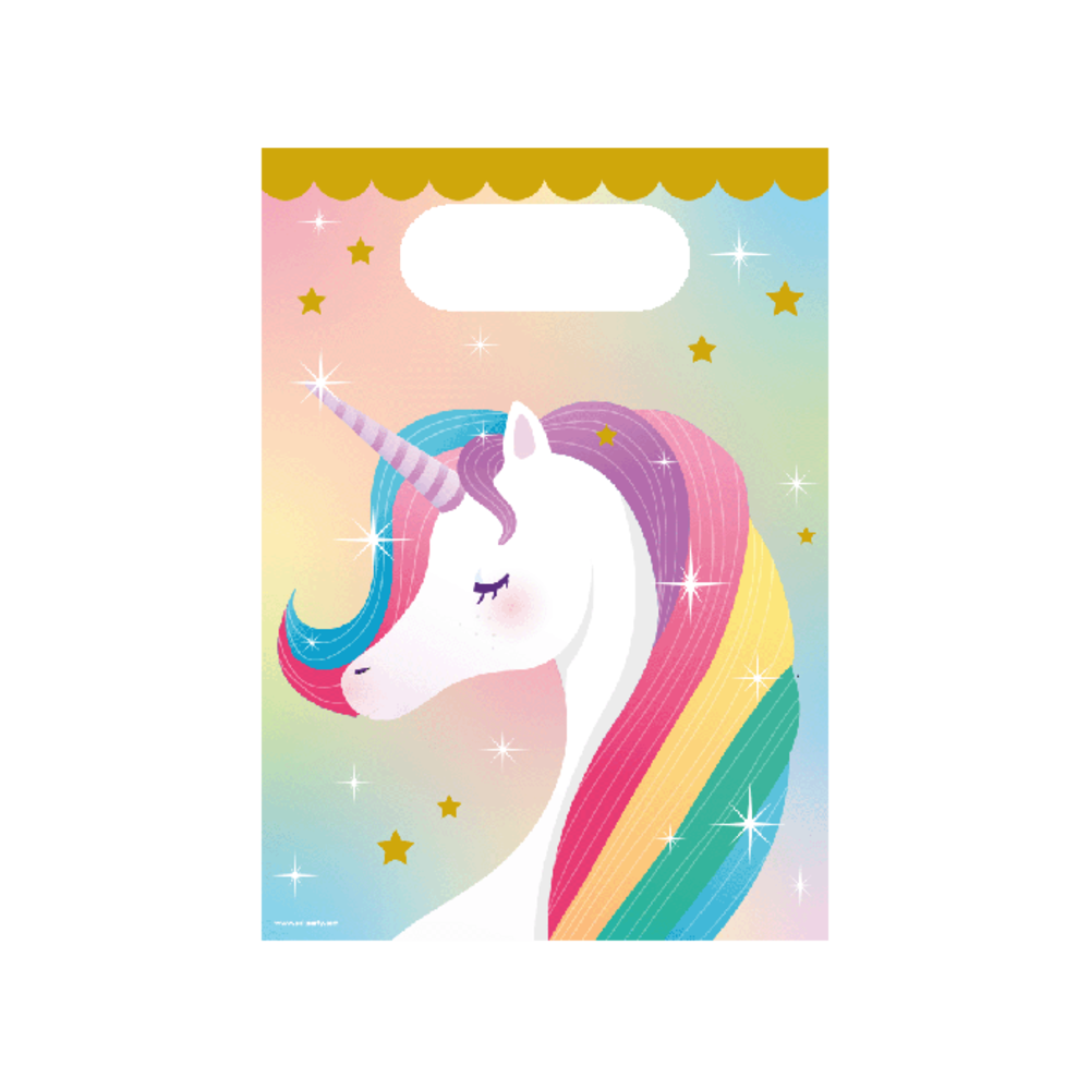 Paper Dreams Unicorn Party Loot Bags 16x23 cm | 6 pcs. Paper Dreams Unicorn Party Loot Bags 16x23 cm | 6 pcs.