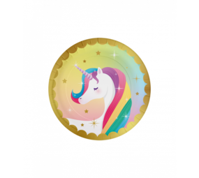 Paper Dreams Unicorn Party  Plates 23cm | 8 pieces Paper Dreams Unicorn Party  Plates 23cm | 8 pieces