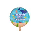 Paper Dreams Folie Ballon Zwemdiploma Gehaald 46cm | per stuk