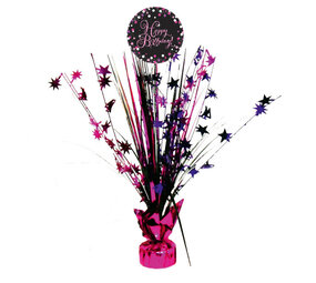 Amscan Tischdekoration  Happy Birthday Jahre Sparkling Pink | 46cm Amscan Tischdekoration  Happy Birthday Jahre Sparkling Pink | 46cm