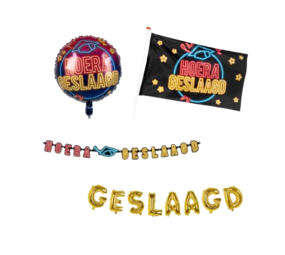 Tuf-Tuf Erfolgreiches Deko-Set Neon Erfolgreich | 4-teilig