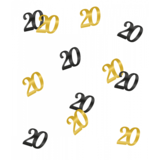 Paper Dreams Confetti Tafeldecoratie 20 jaar Classy | per zakje van 14 gram