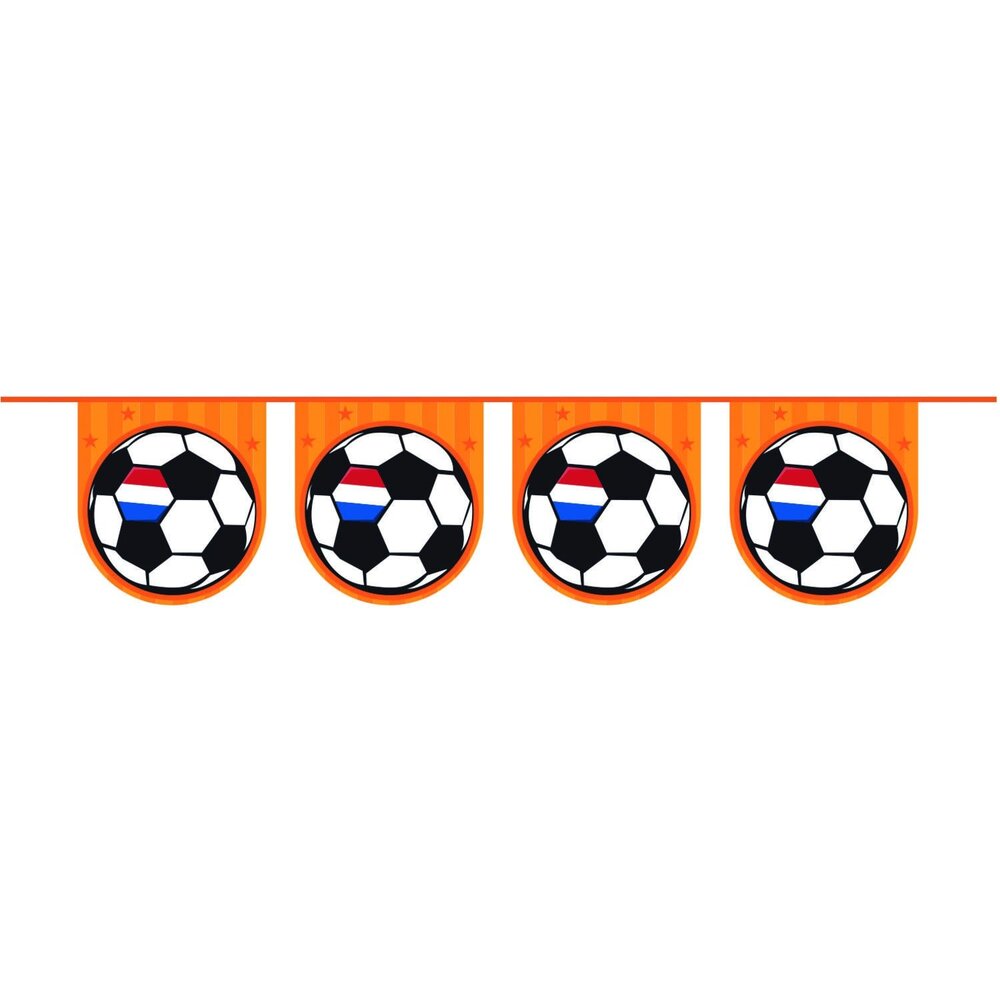 Folat Flag Line Girlande Orange Fußball | 6 Meter Folat Flag Line Girlande Orange Fußball | 6 Meter