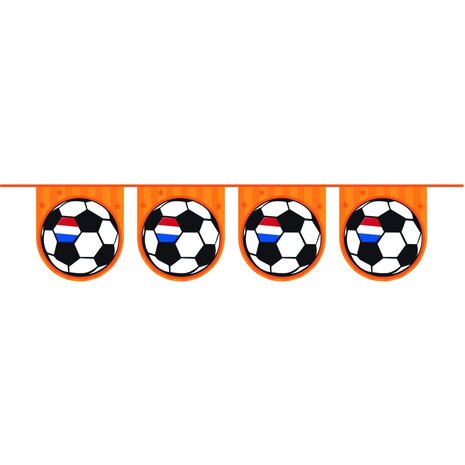 Folat Vlaggenlijn Slinger Oranje Voetbal | 6 meter Folat Vlaggenlijn Slinger Oranje Voetbal | 6 meter