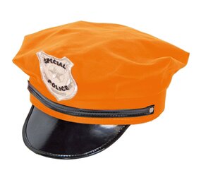 Folat Polizeimütze Orange | pro Einheit
