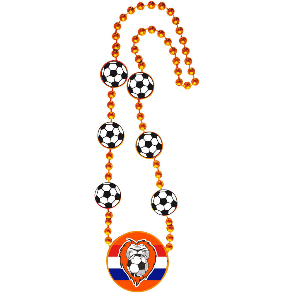 Folat Necklace Football Orange Lion 42cm | per Unit Folat Necklace Football Orange Lion 42cm | per Unit