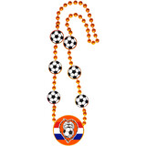 Folat Ketting Voetbal Oranje Leeuw  42cm | per stuk Folat Ketting Voetbal Oranje Leeuw  42cm | per stuk