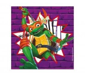 Procos Party Teenage Mutant Ninja Serviettes 33x33cm | 20 morceaux Procos Party Teenage Mutant Ninja Serviettes 33x33cm | 20 morceaux