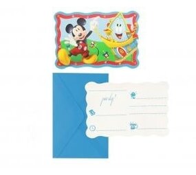 Procos Party Mickey Rock The House Invitations | 6 pieces
