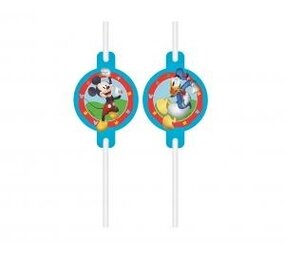 Procos Party Mickey Rock The House Straws | per 4 pieces