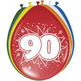 Folat Ballonnen 90 jaar 30cm | 8 stuks Folat Ballonnen 90 jaar 30cm | 8 stuks