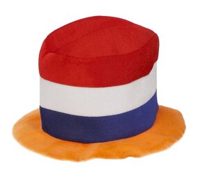 Folat Hoed Holland Rood Wit Blauw met Oranje | per stuk Folat Hoed Holland Rood Wit Blauw met Oranje | per stuk