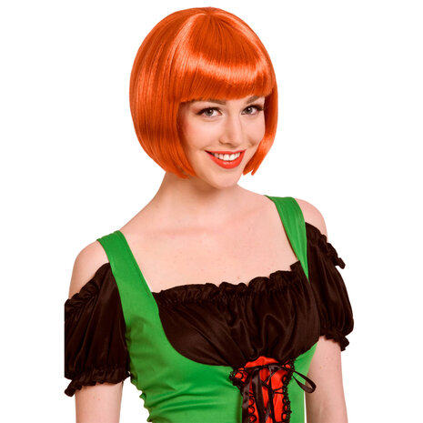 Folat Bob Perruque Orange Foncé | par unité Folat Bob Perruque Orange Foncé | par unité