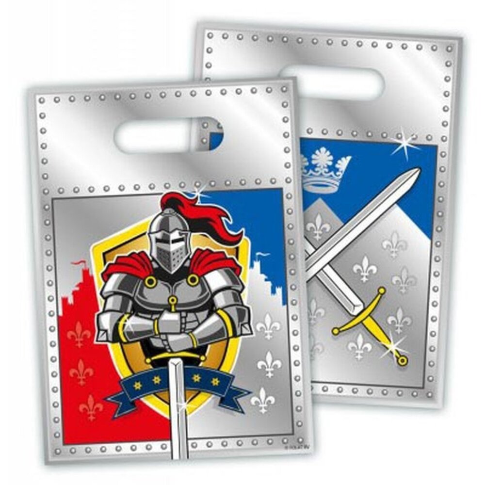 Folat Sacs à friandises Bouclier de Chevalier 29x18cm | 8 pièces