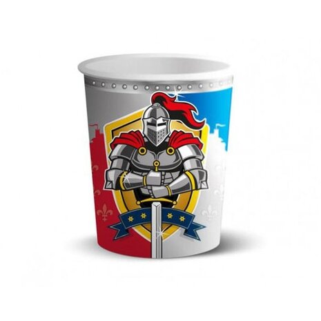 Folat Cups Knight shield 250ml | 8 pieces Folat Cups Knight shield 250ml | 8 pieces